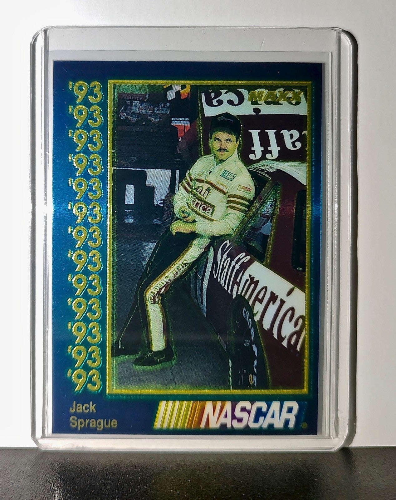 Jack Sprague 1993 Maxx Premier Plus Racing #54 NASCAR Card BACE Motorsports