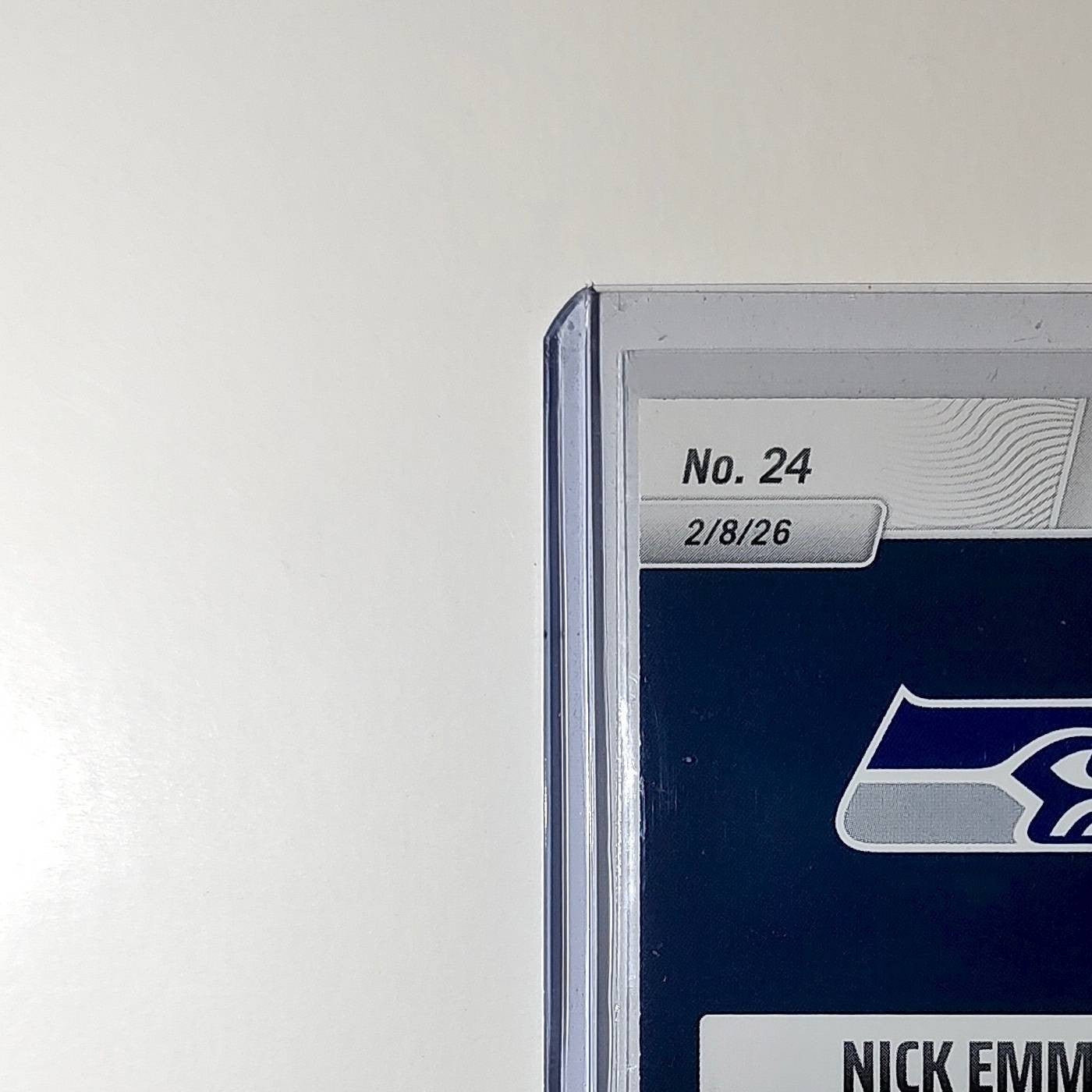 Nick Emmanwori Rookie 2026 Panini NFL Super Bowl LIX Champions #24 Card Seahawks
