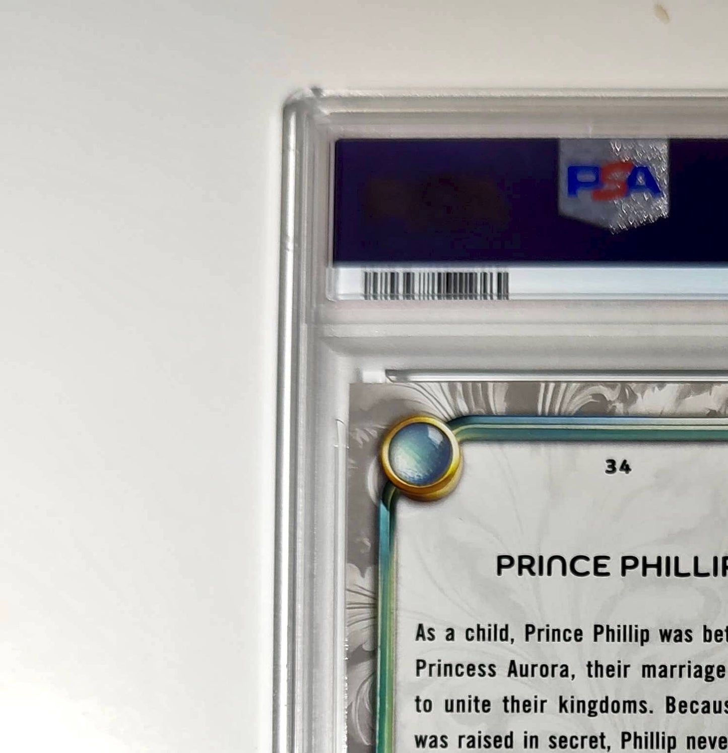 Prince Phillip 2025 Topps Disney #34 Winter Variant Card Sleeping Beauty PSA 9