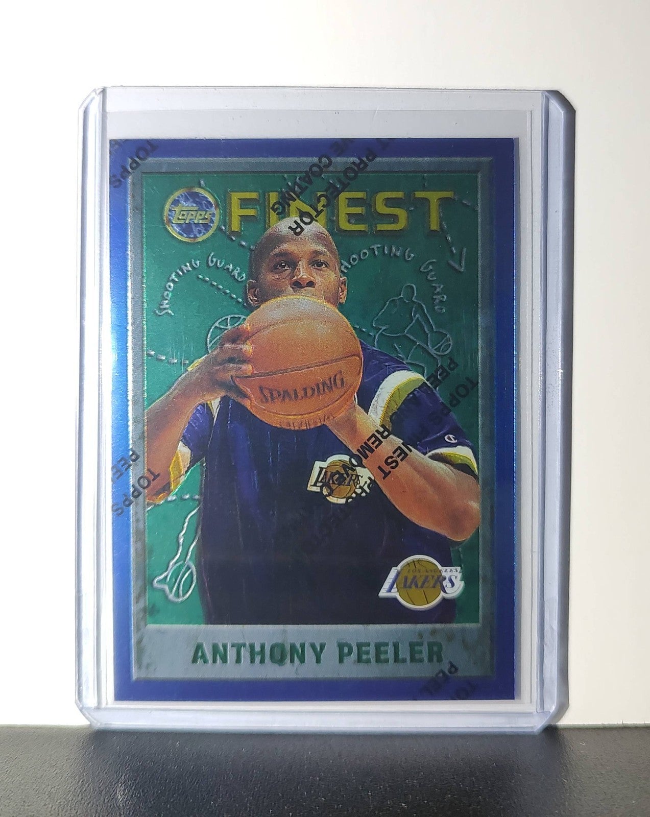 Anthony Peeler 1995-96 Topps Finest NBA #187 Card Lakers