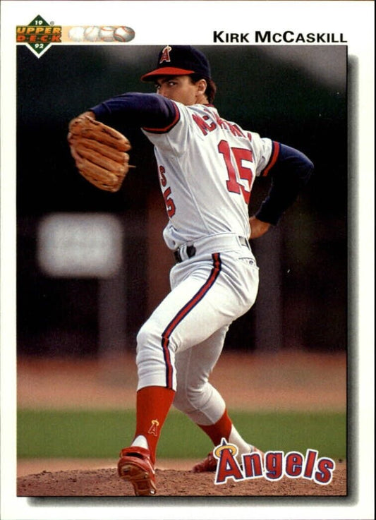 Kirk McCaskill 1992 Upper Deck MLB #128 Baseball Card California Angels