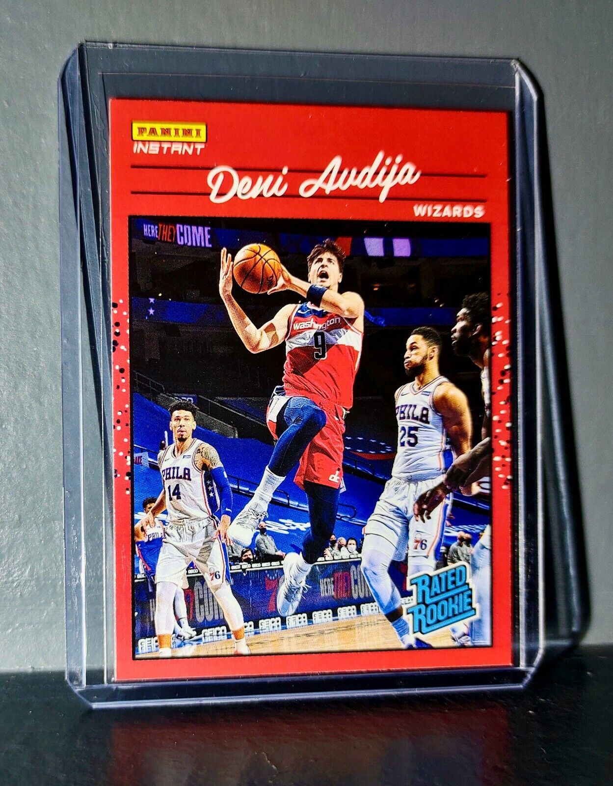 Deni Avdija 2020-2021 Panini NBA Instant #9 Rated Rookie Retro Card 1/3558