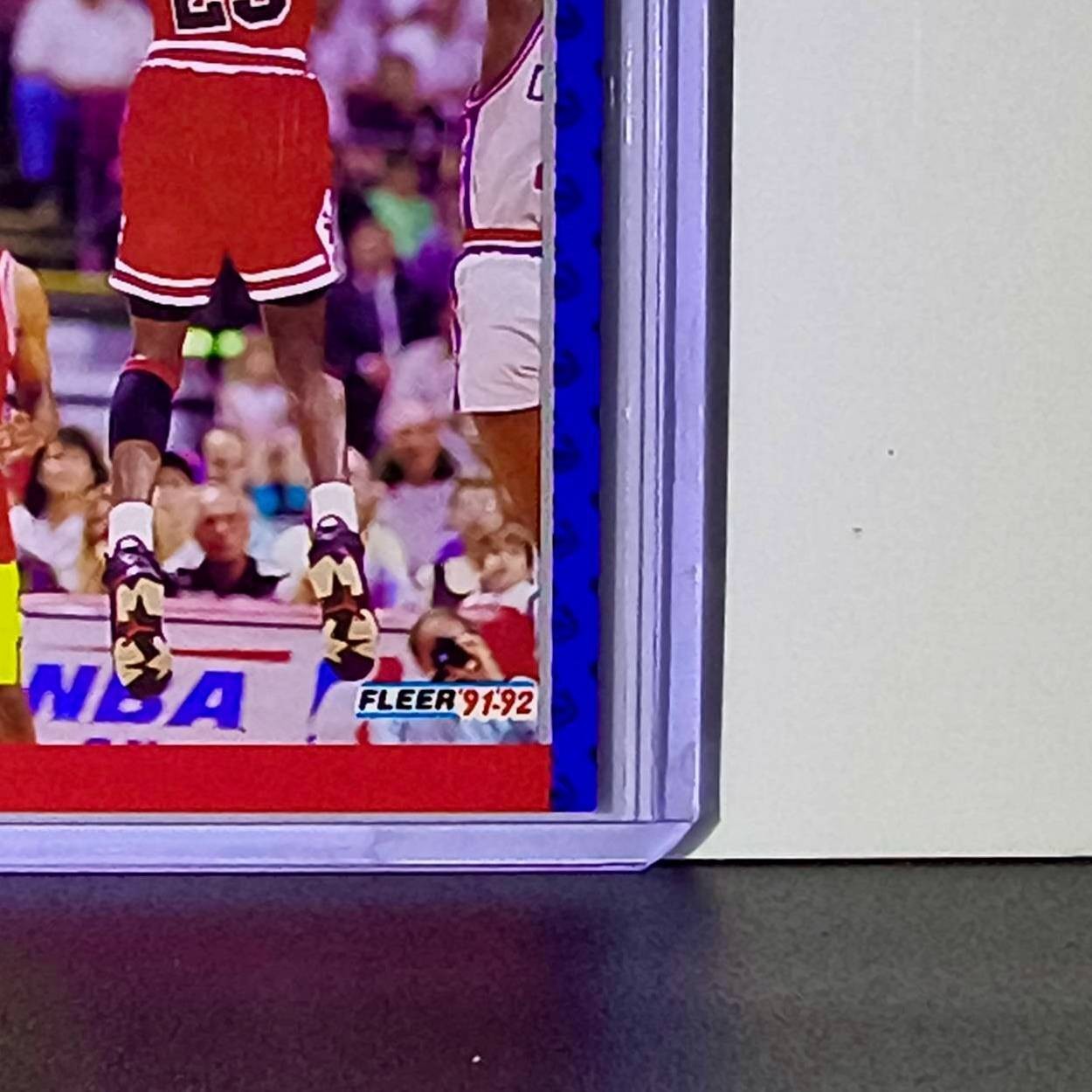 Michael Jordan 1991-92 Fleer Team Leader #375 Basketball Card Chicago Bulls
