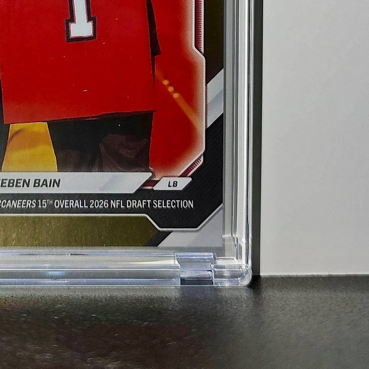 Rueben Bain Jr Rookie 2026 Topps Now Draft Night #RBAI Gold Foil 43/50 Card