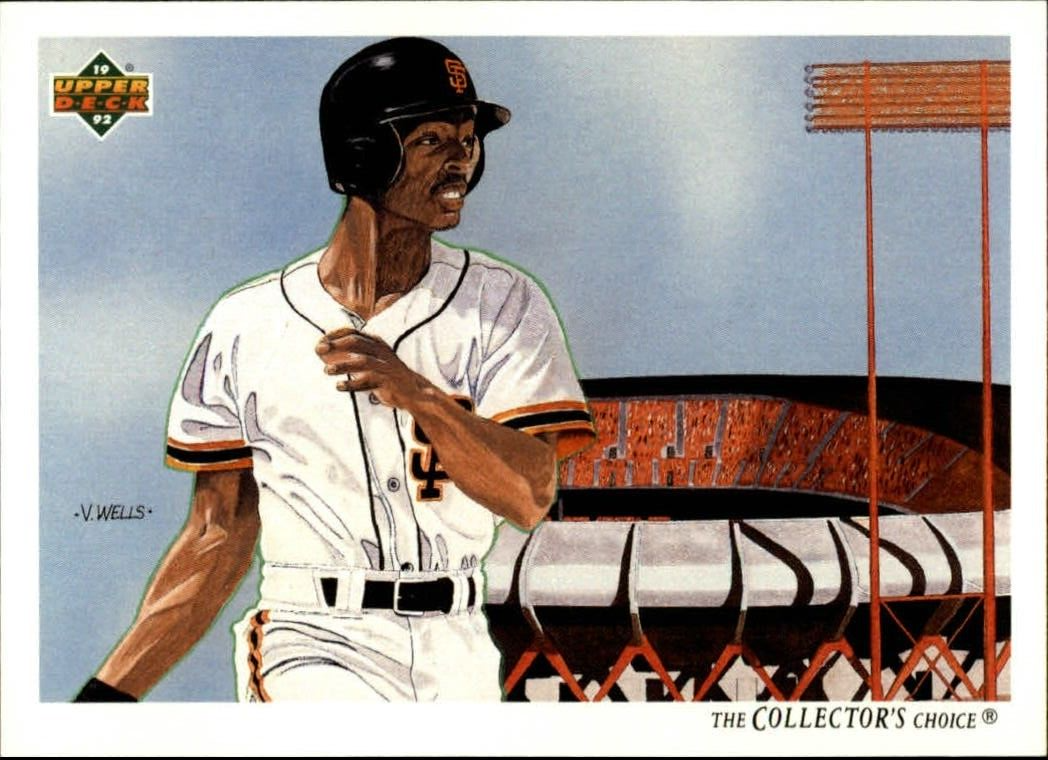 Willie McGee 1992 Upper Deck MLB #34 Team Checklist Card San Francisco Giants