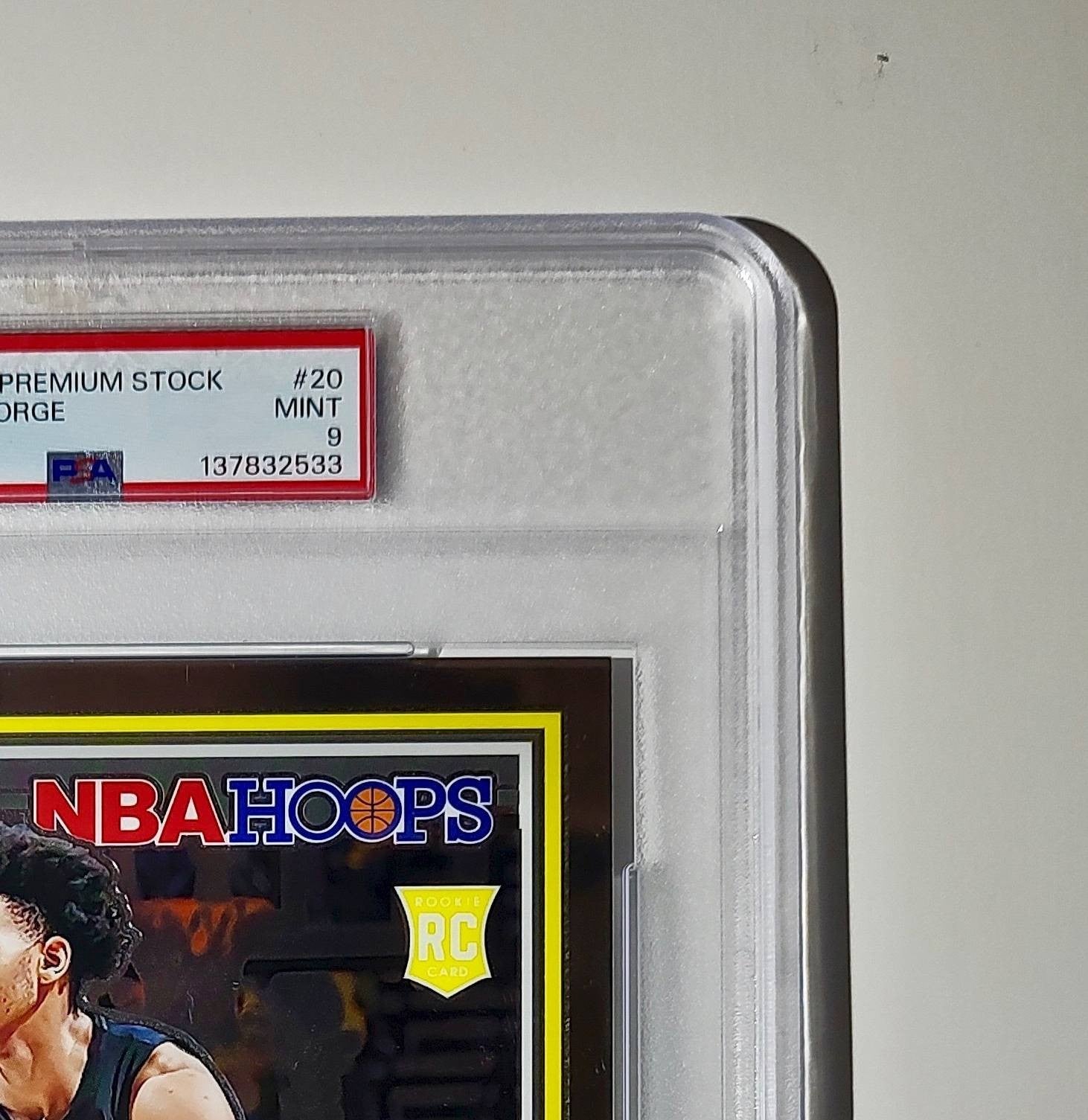 Keyonte George 2023 Panini Premium Stock NBA Hoops #20 Jumbo Rookie PSA 9 Mint