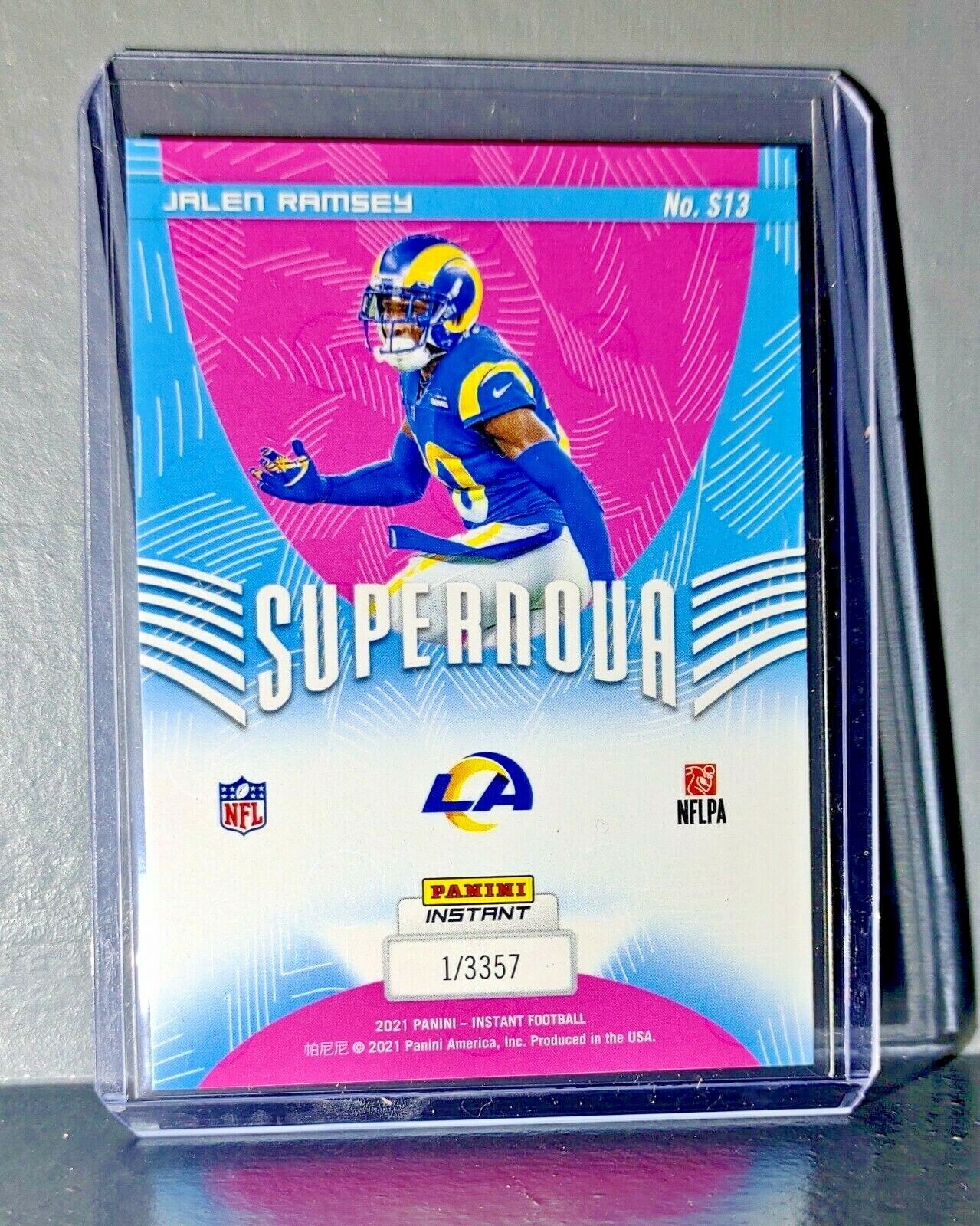 Jalen Ramsey 2021 Panini NFL Instant Supernova #13 Football Card 1 of 3357