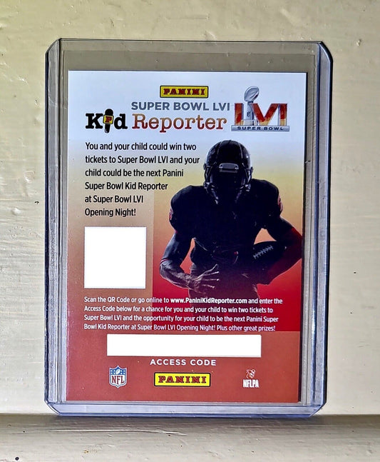Superbowl LVI Kid Reporter 2021 Panini Special Collectors Card