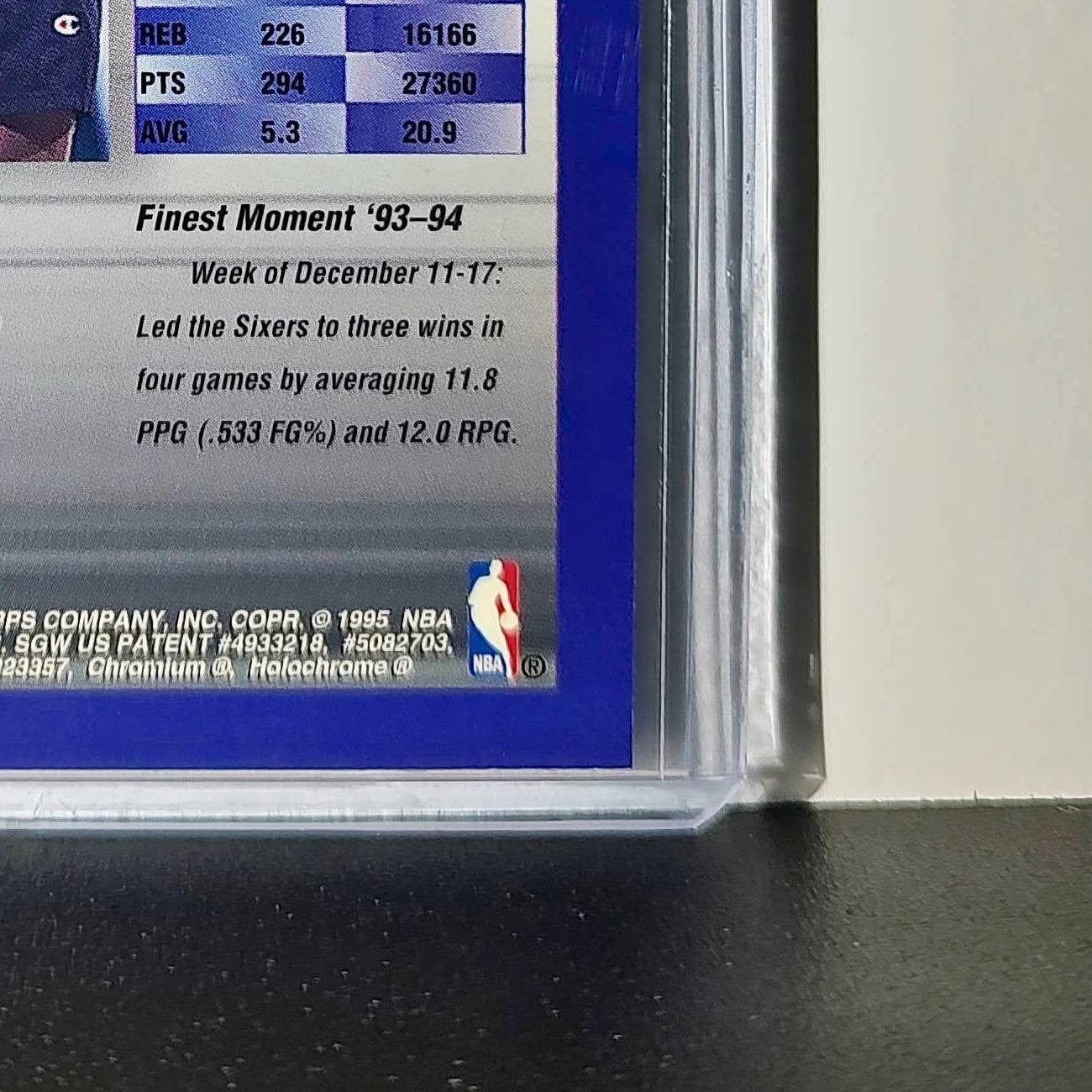 Moses Malone 1994-95 Topps Finest #268 Basketball Card