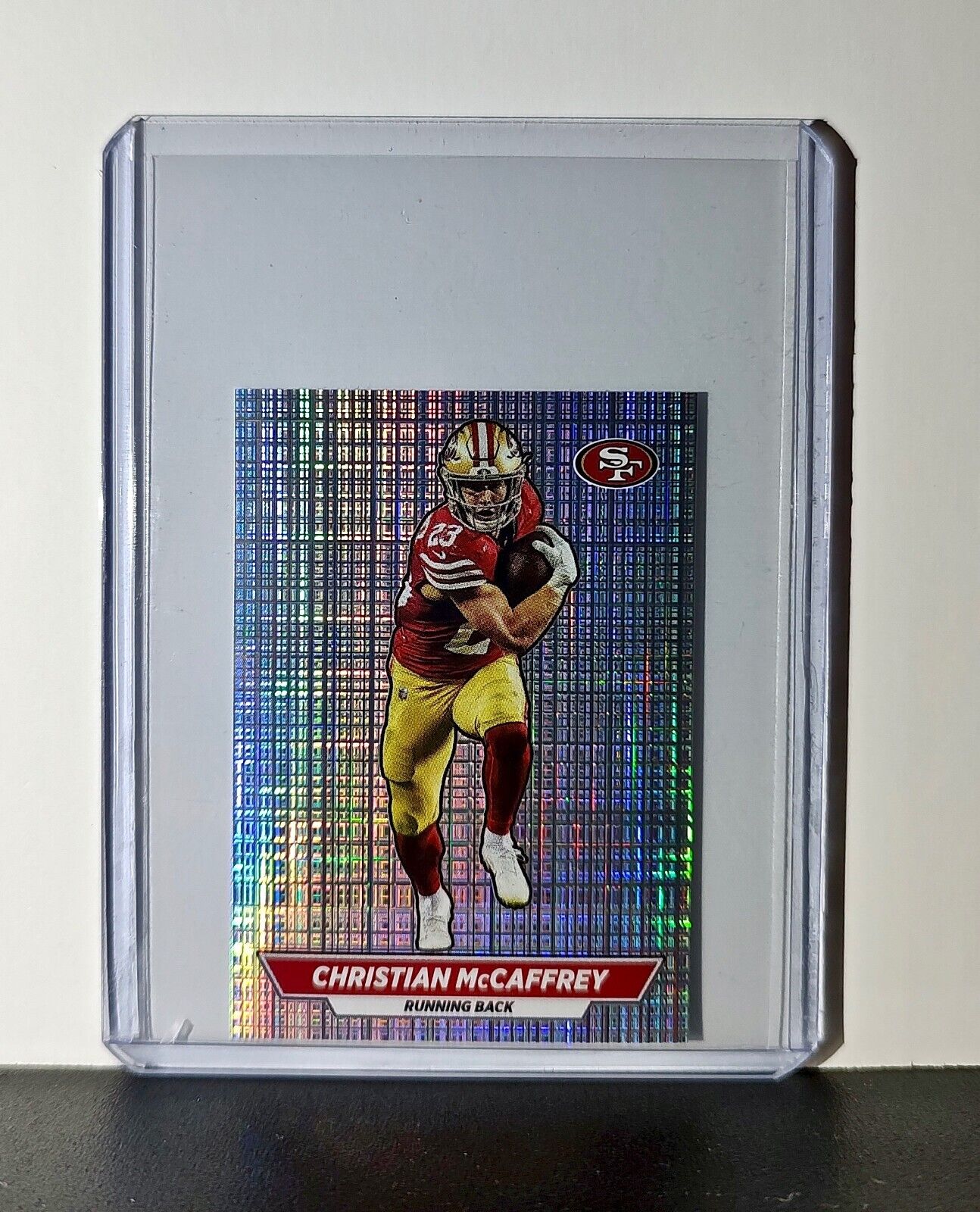 Christian McCaffrey 2024 Panini NFL Sticker #536 Foil San Francisco 49ers