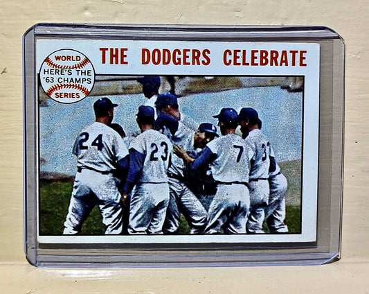 The Dodgers Celebrate 1964 Topps MLB #140 Baseball Card Los Angeles Dodgers