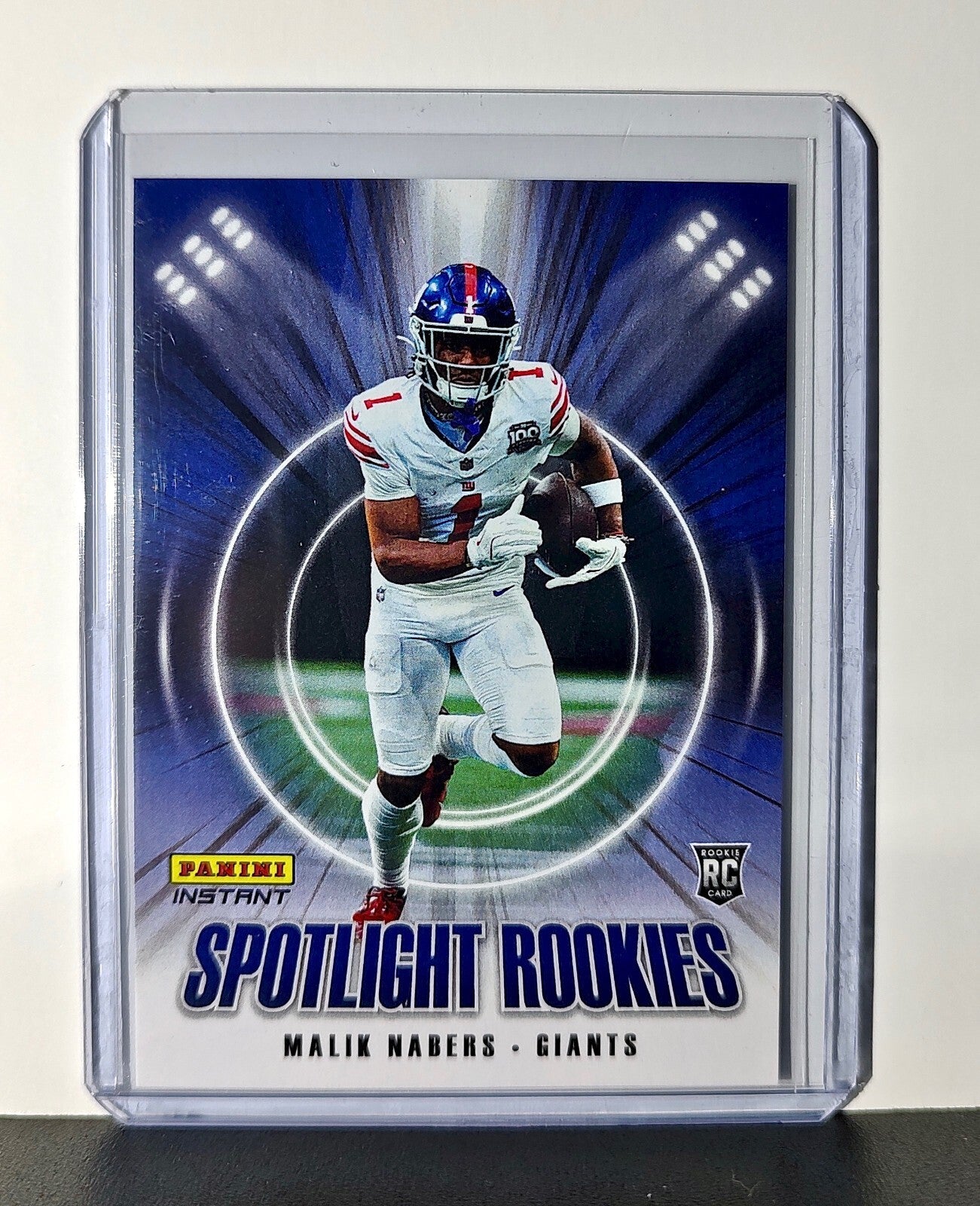 Malik Nabers Rookie 2024 Panini Spotlight Rookies NFL #18 Card Giants 1 of 1426