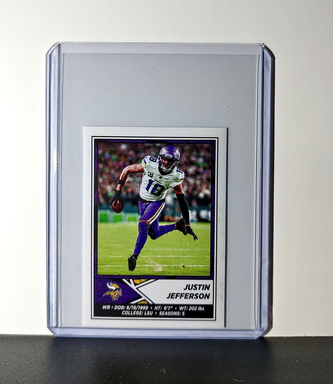 Justin Jefferson 2024 Panini NFL Sticker #413 Minnesota Vikings