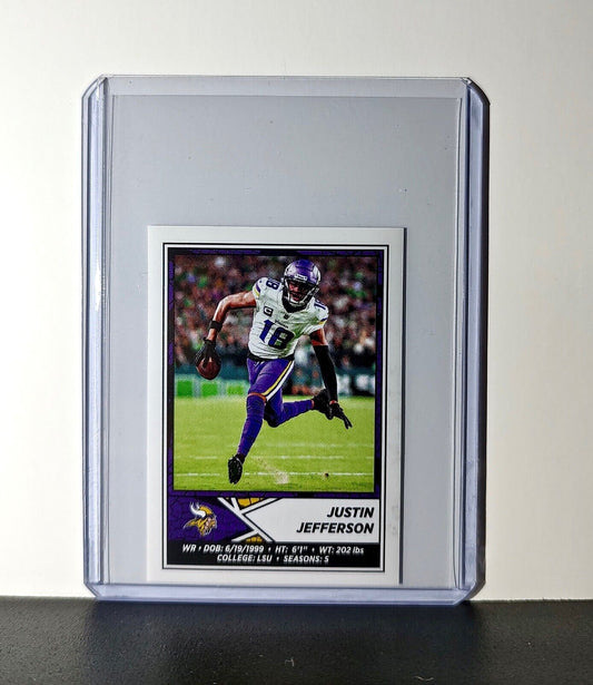 Justin Jefferson 2024 Panini NFL Sticker #413 Minnesota Vikings