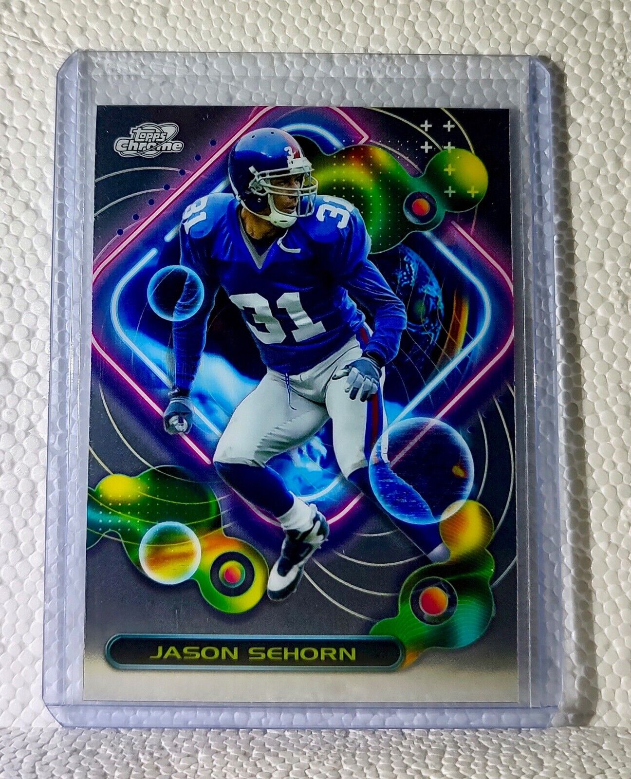Jason Sehorn 2023 Topps Chrome Cosmic NFL #257 Football Card New York Giants