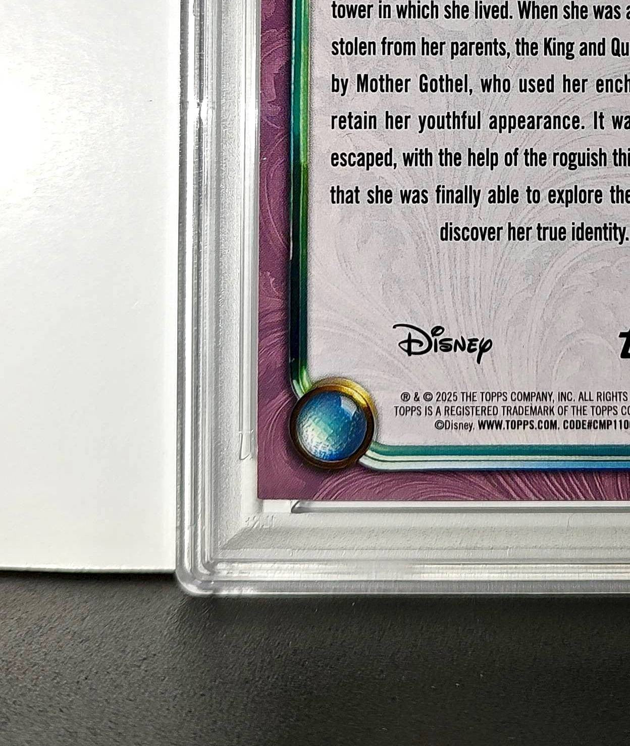 Rapunzel 2025 Topps Disney Cartoon Princess #160 Card Tangled PSA 8