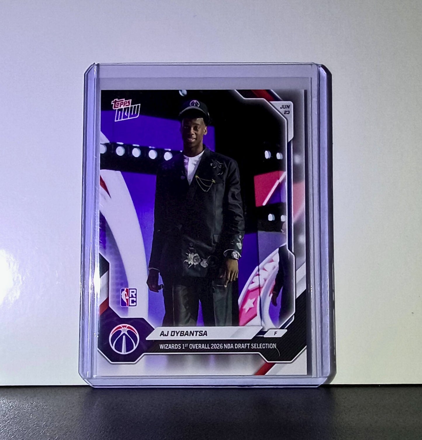 AJ Dybantsa Rookie 2026-27 Topps NBA Draft Night #ADYB Card Wizards