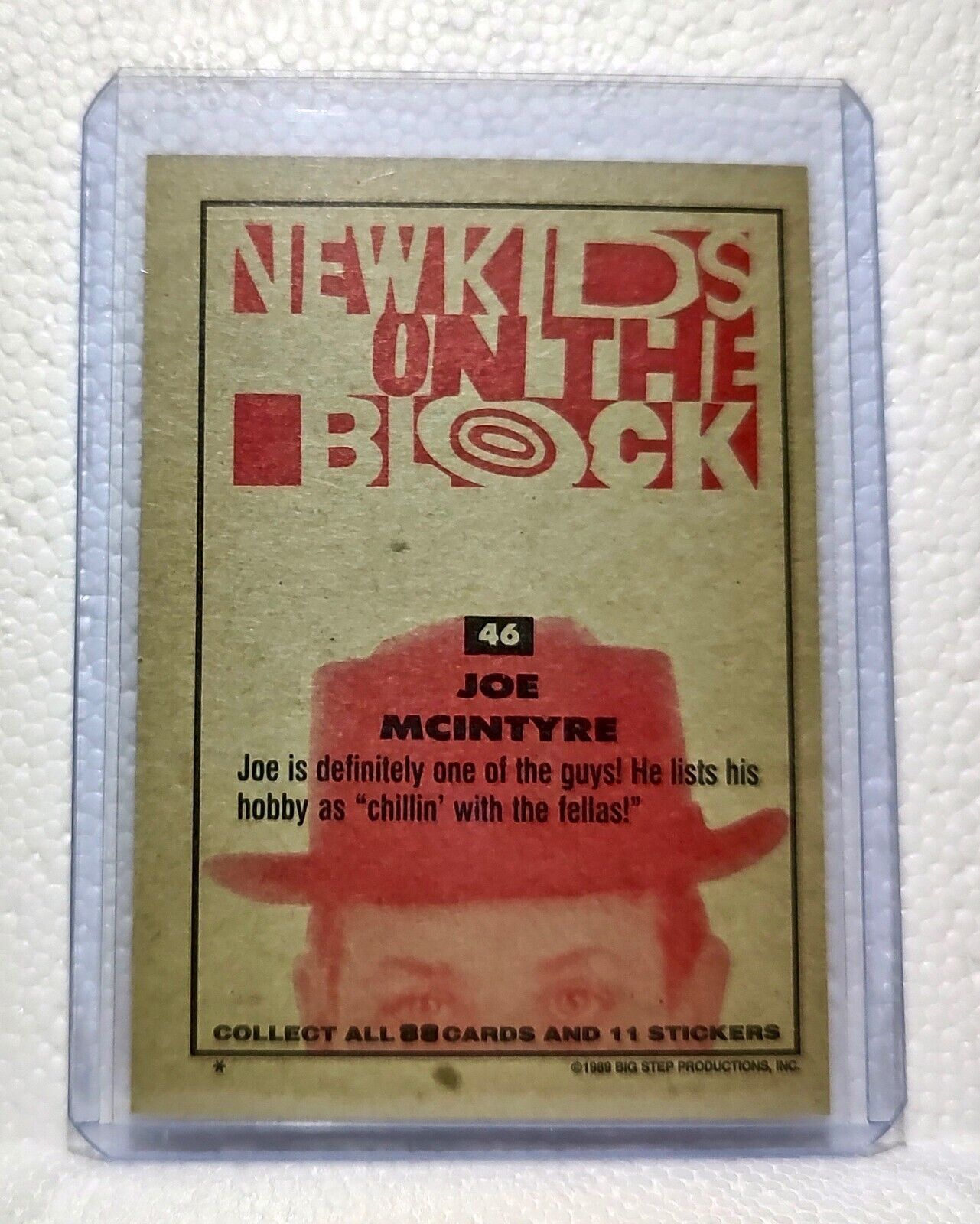 Joe Mcintyre 1989 New Kids on the Block #46 Trading Card