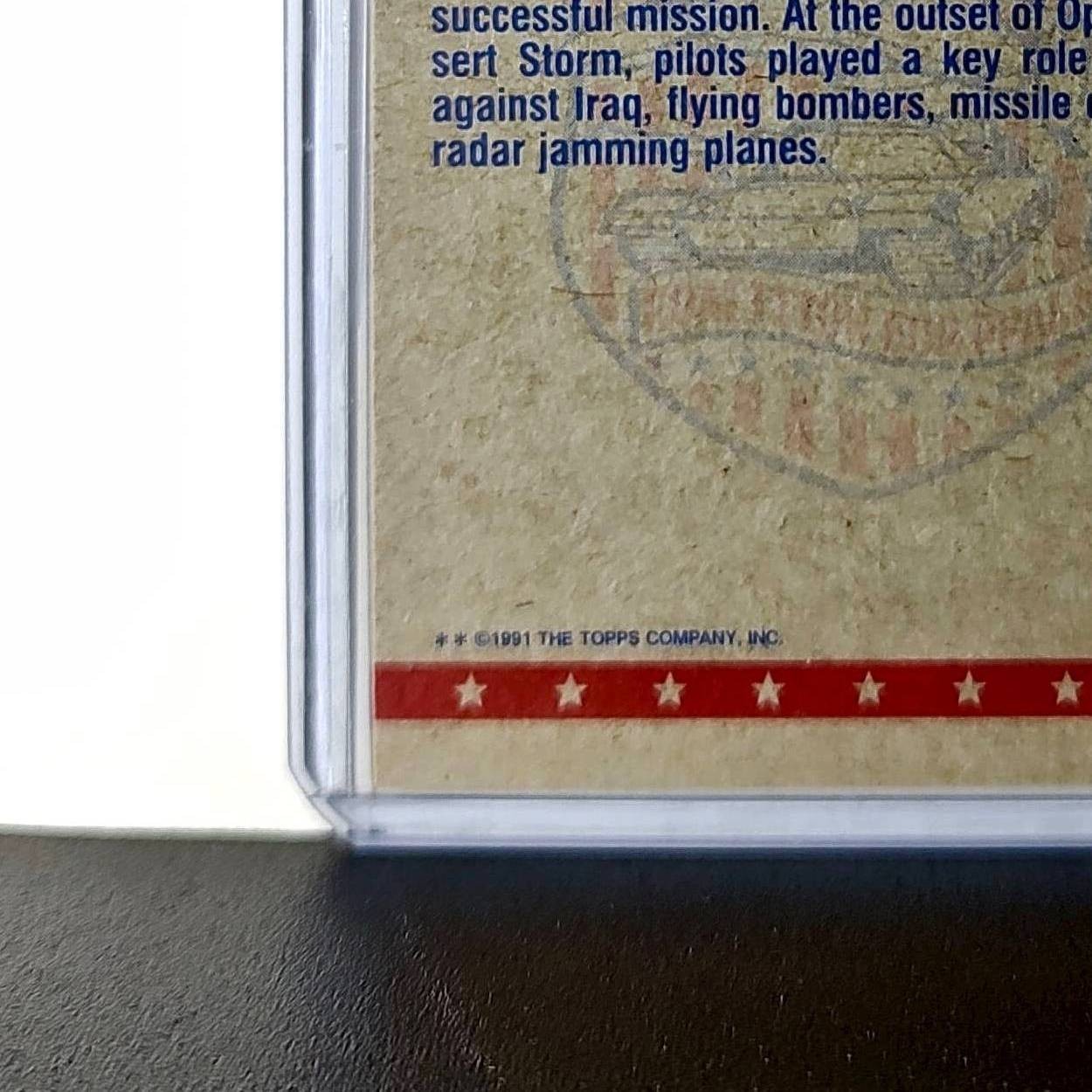 Ready in the Cockpit 1991 Topps Desert Storm #75 Card
