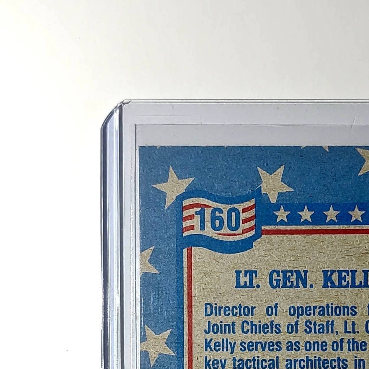 Lt. Gen. Thomas Kelly 1991 Topps Desert Storm #160 Card