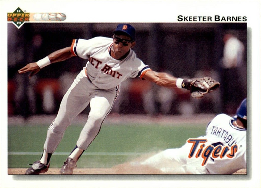 Skeeter Barnes 1992 Upper Deck MLB #470 Baseball Card Detroit Tigers