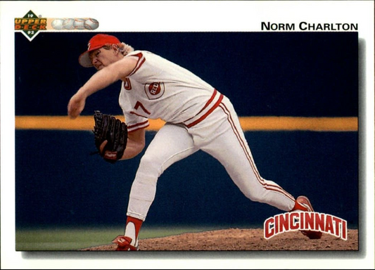 Norm Charlton 1992 Upper Deck MLB #677 Baseball Card Cincinnati Reds