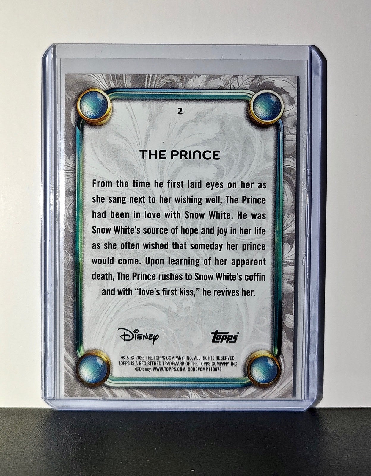 The Prince 2025 Topps Disney Wonder #2 Card Snow White and the Seven Dwarfs