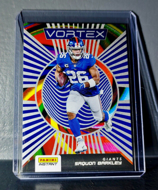 Saquon Barkley 2020 Panini NFL Instant Vortex #17 Football Card 1/935