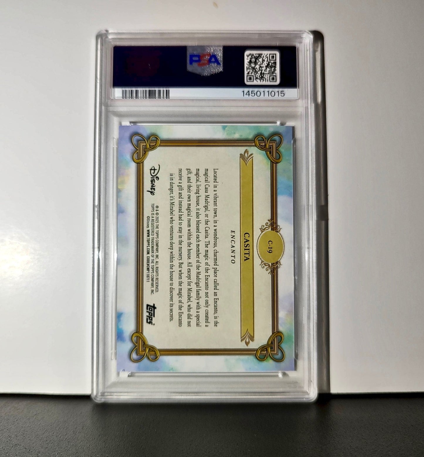 Casita 2025 Topps Disney #C-19 Card Encanto PSA 10