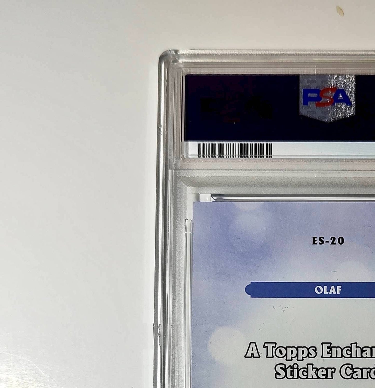 Olaf 2025 Topps Disney #ES-20 Enchanted Sticker Card Frozen PSA 9