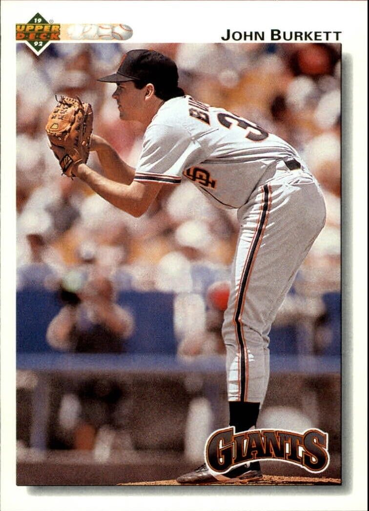 John Burkett 1992 Upper Deck MLB #148 Baseball Card San Francisco Giants