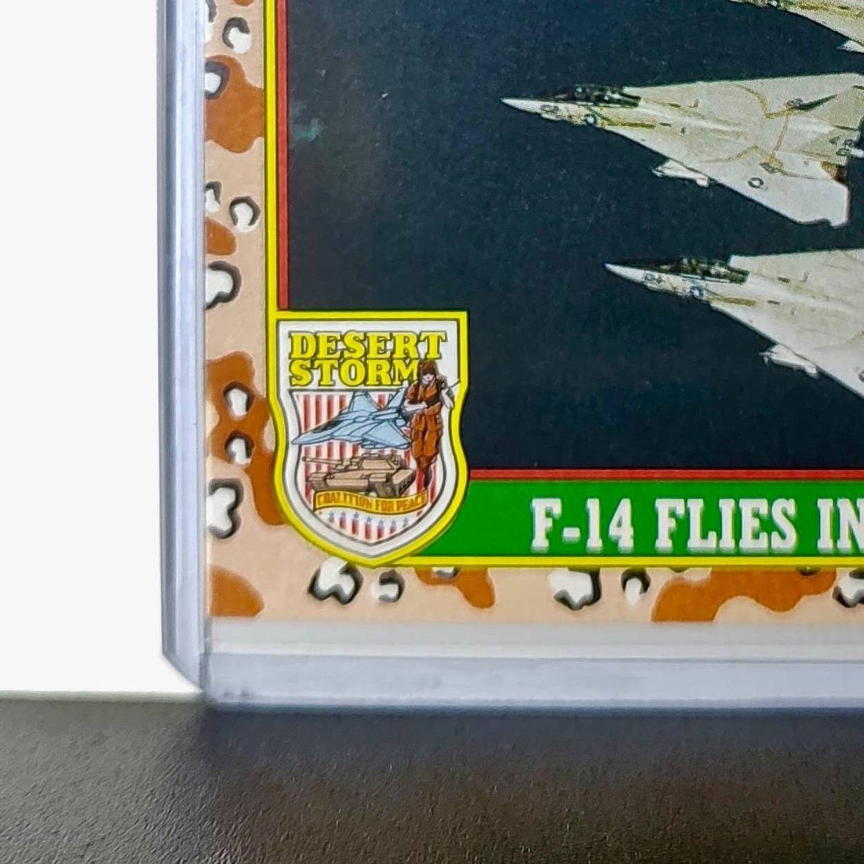 F-14 Flies in Formation 1991 Topps Desert Storm #22 Card