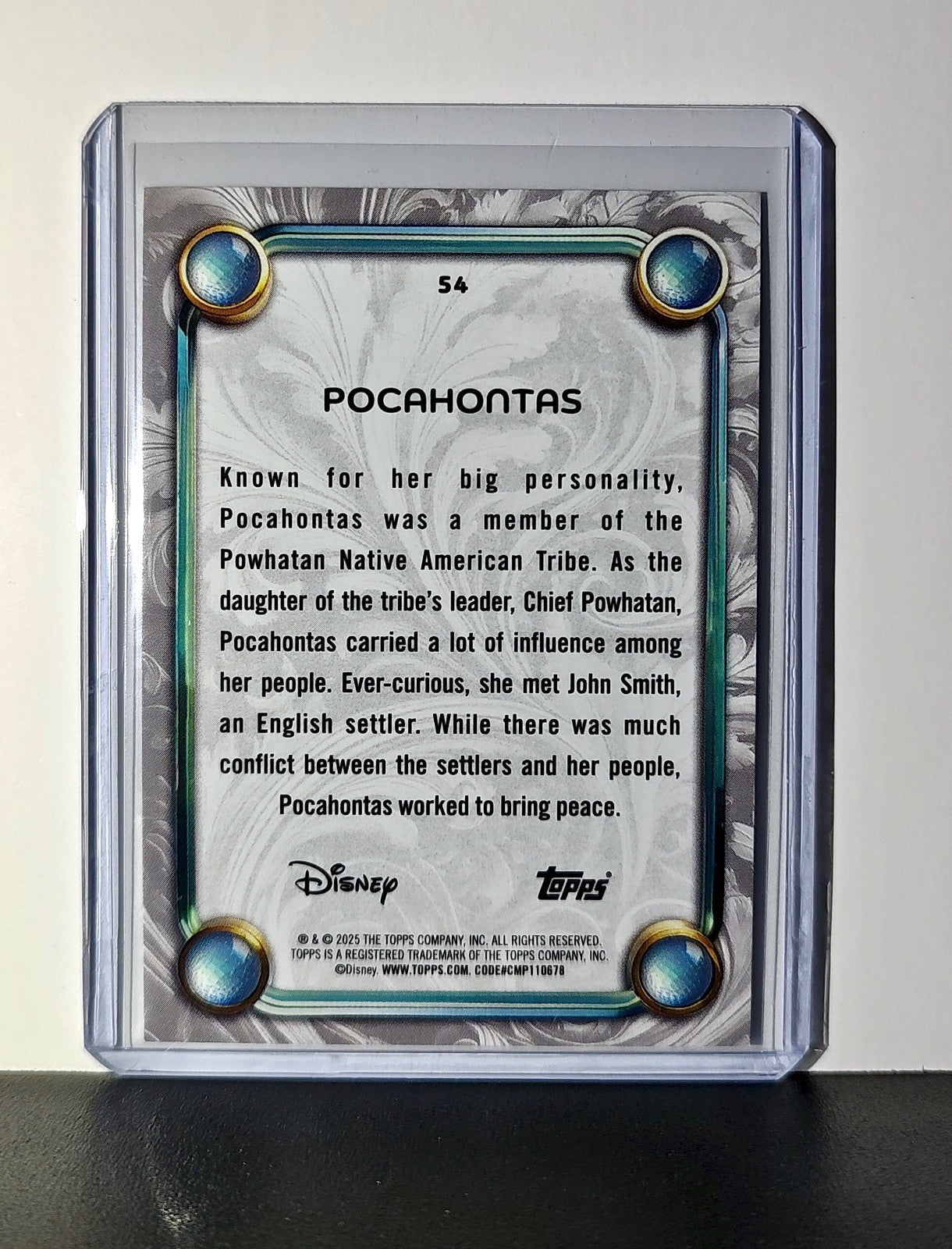 Pocahontas 2025 Topps Disney Wonder #54 Card Pocahontas