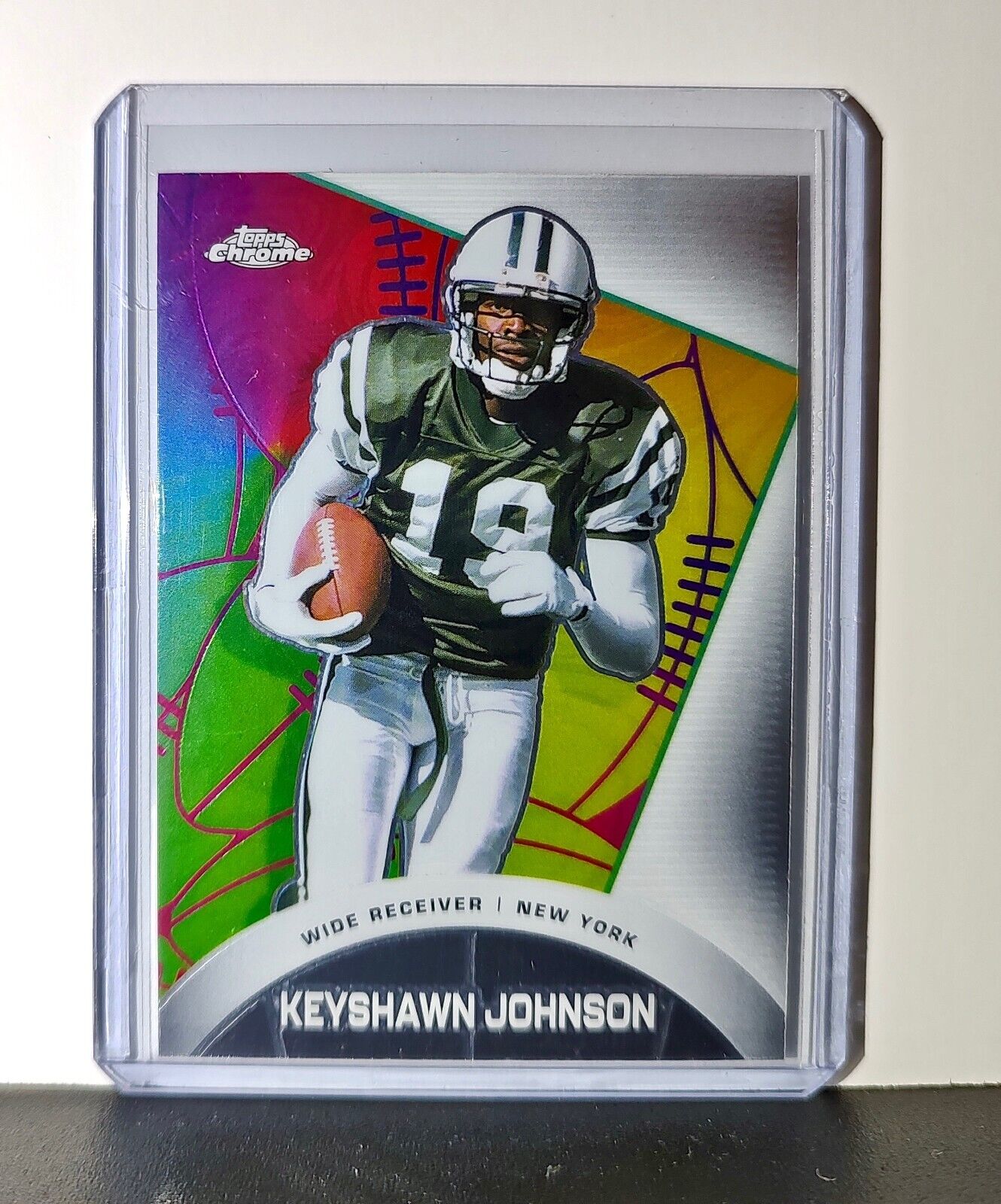 Keyshawn Johnson 2023 Topps Chrome All-Etch NFL #CAE-14 Card New York Jets