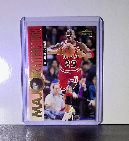 Michael Jordan 1995-96 Upper Deck Major Attractions #341 Card Chicago Bulls