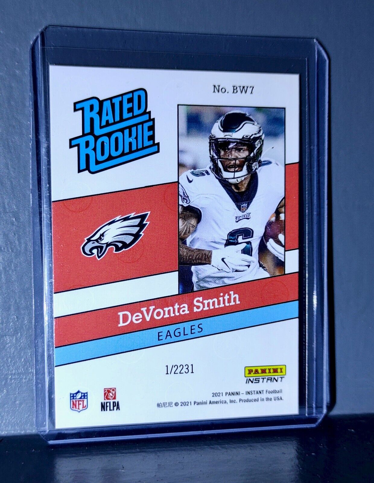 DeVonta Smith 2021 Panini NFL Rated Rookie Retro #7 Rookie Card 1/2231