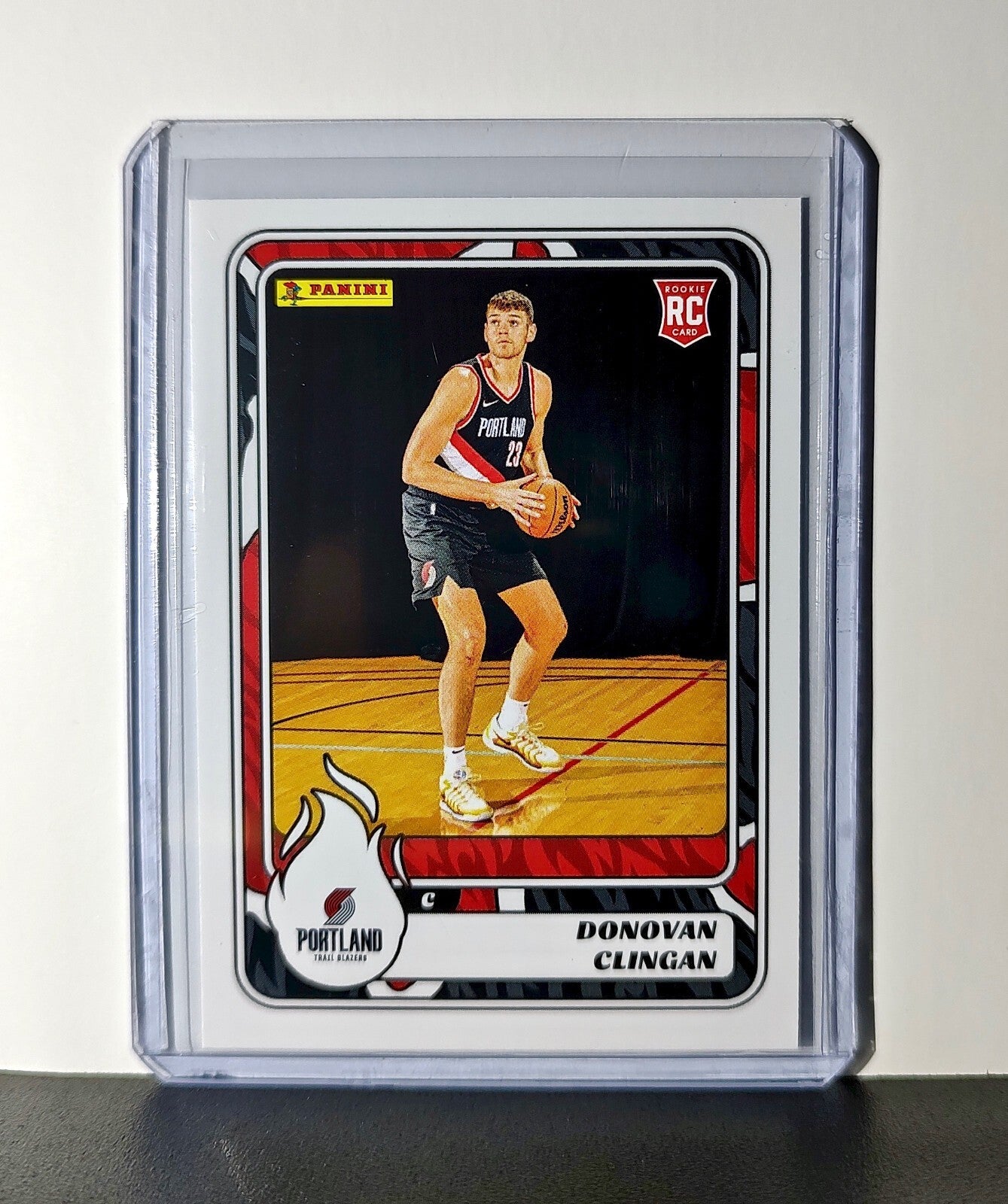 Donovan Clingan Rookie 2024-25 Panini NBA #96 Sticker Card Trail Blazers