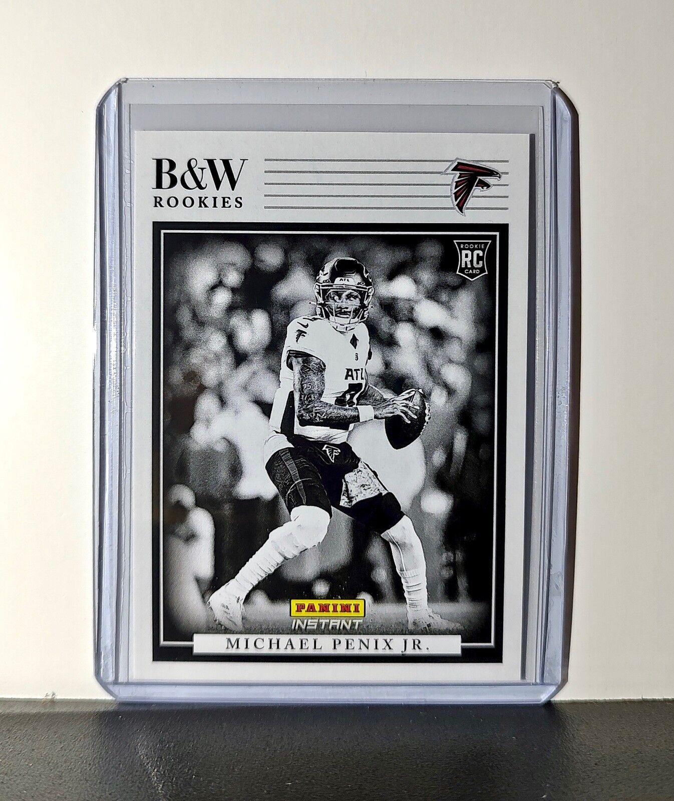 Michael Penix Jr Rookie 2024 Panini NFL 6 Black & White Rookies Falcons 1 of 680