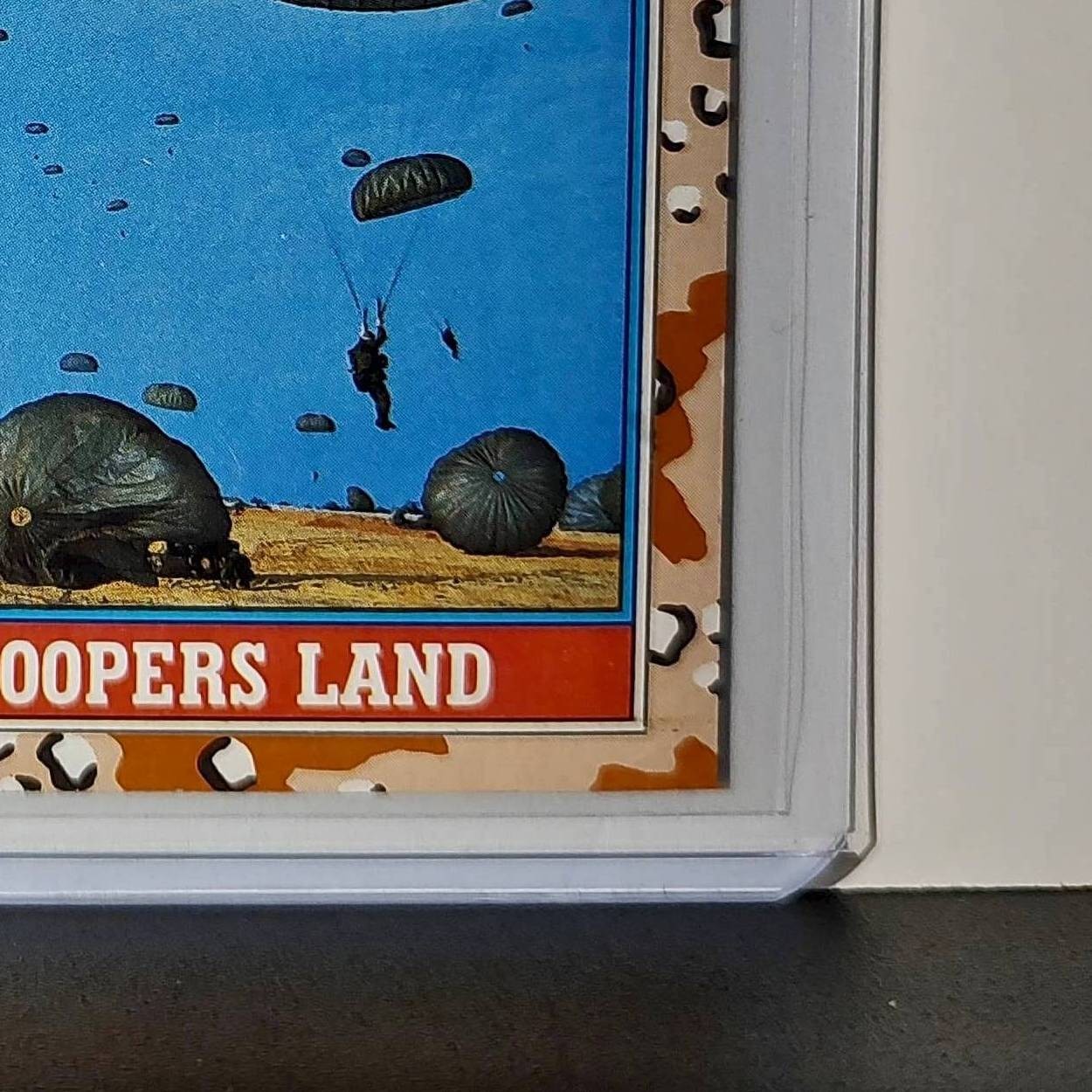 Paratroopers Land 1991 Topps Desert Storm #162 Card