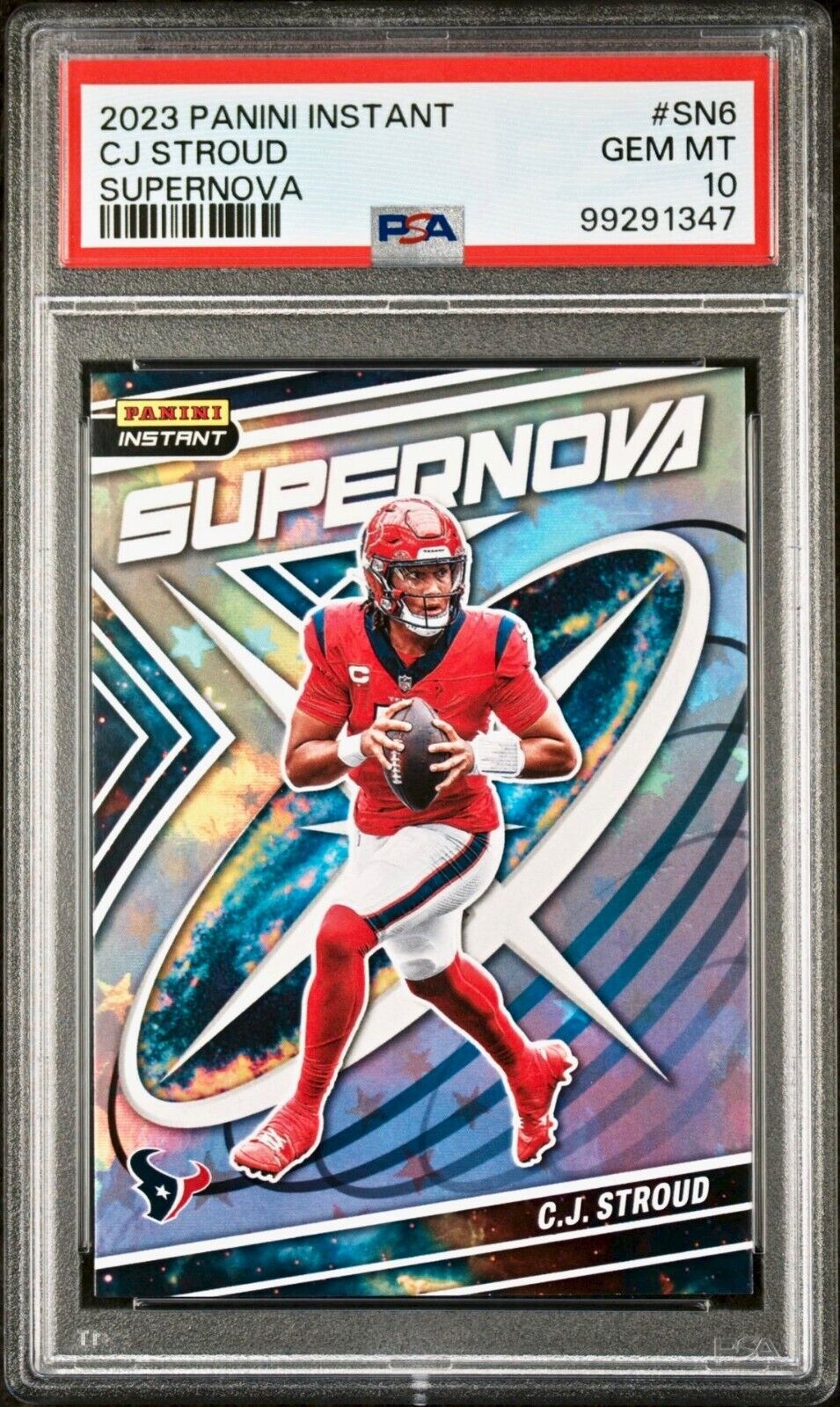 C.J. Stroud 2023 Panini Supernova NFL #SN-6 Football Card PSA 10 Gem Mint