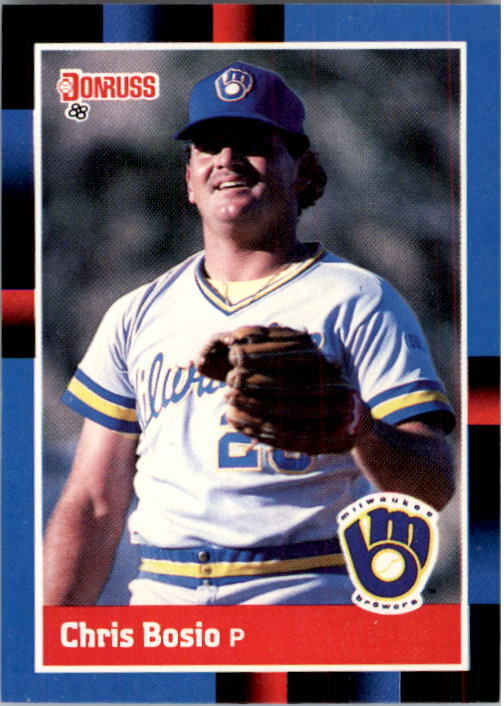 1988 Chris Bosio Donruss Baseball Card #117