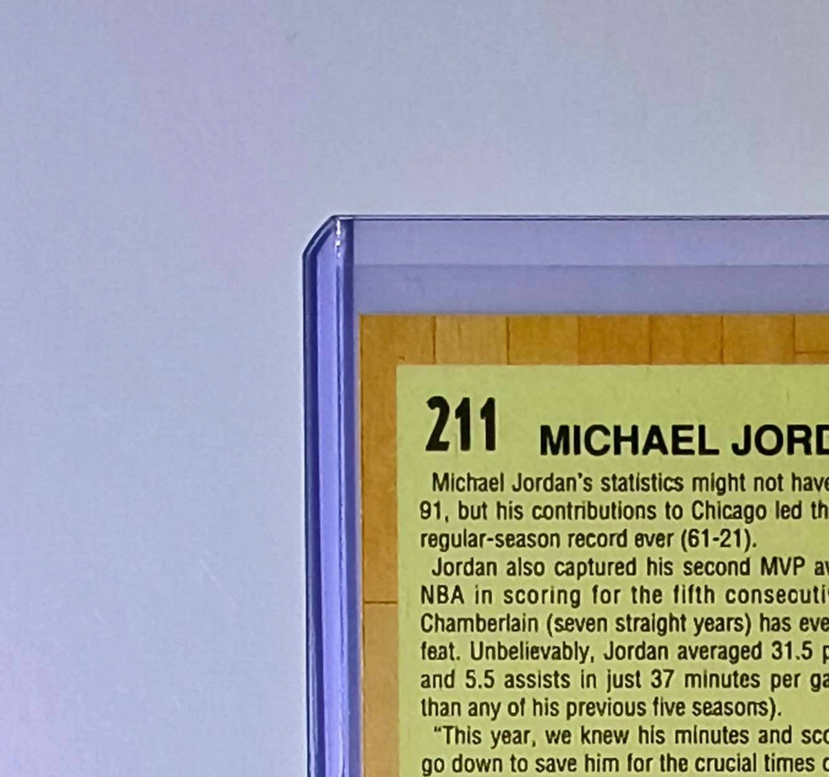 Michael Jordan 1991-92 Fleer All-Star Team #211 Basketball Card Chicago Bulls