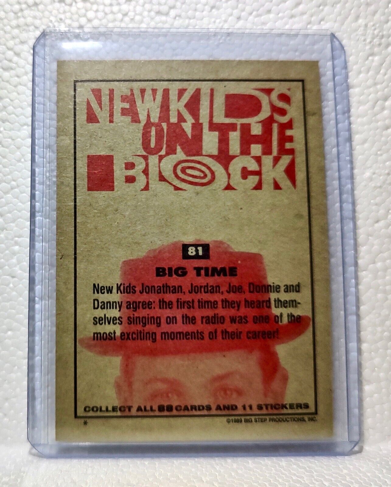 Big Time 1989 New Kids on the Block #81 Trading Card