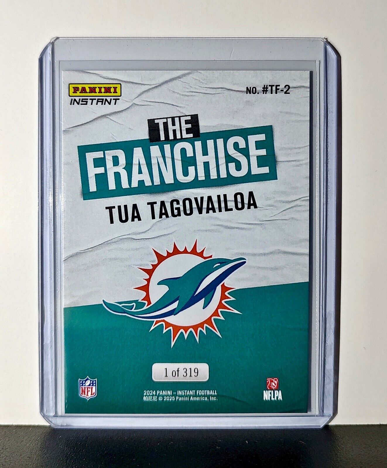 Tua Tagovailoa 2024 Panini The Franchise NFL #2 Football Card Dolphins 1 of 319