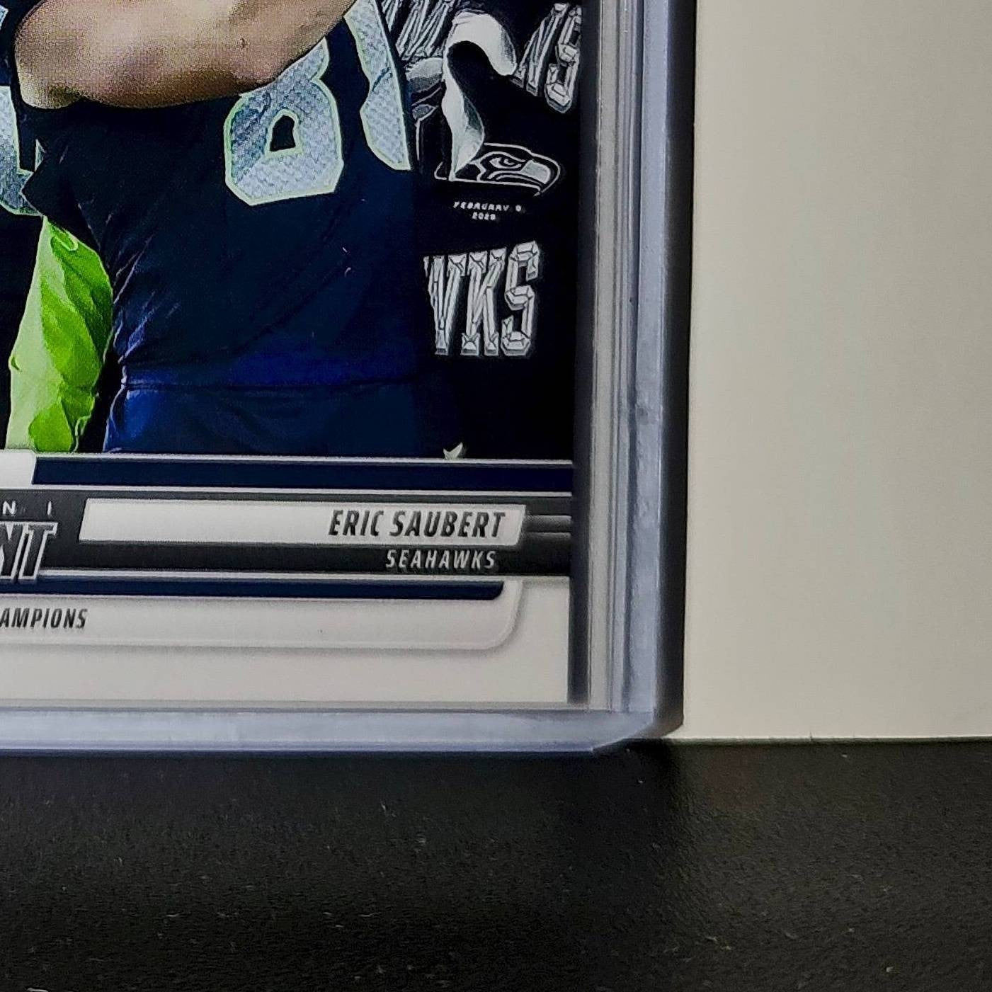 Eric Saubert 2026 Panini NFL Super Bowl LIX Champions #10 Card Seattle Seahawks
