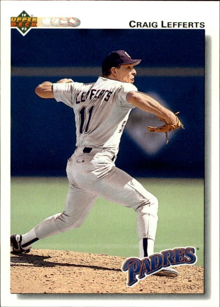 Craig Lefferts 1992 Upper Deck MLB #589 Baseball Card San Diego Padres