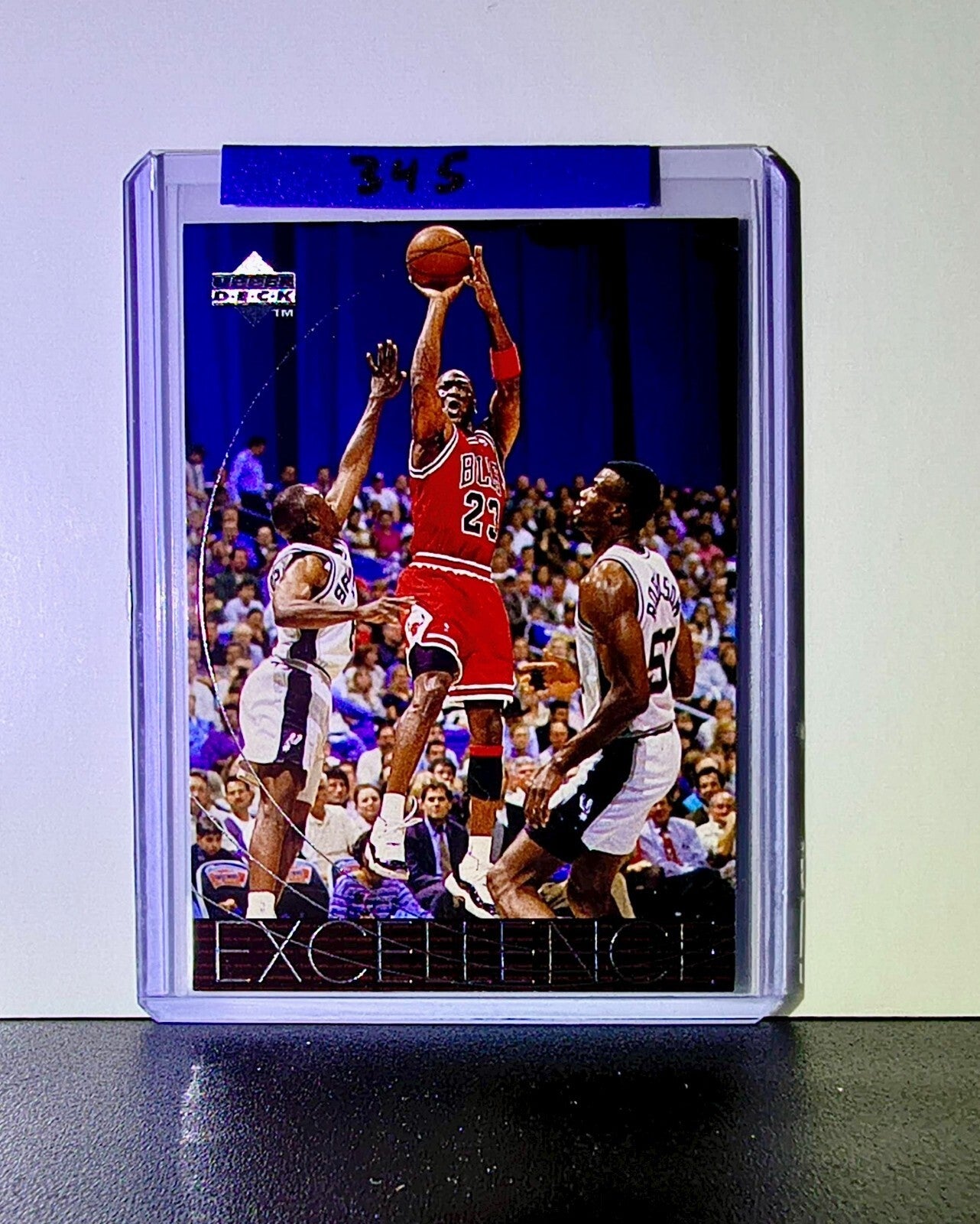 Michael Jordan 1996-97 Upper Deck Excellence #165 Basketball Card Chicago Bulls