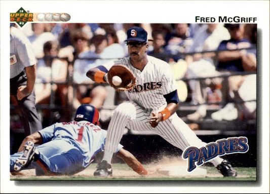 Fred McGriff 1992 Upper Deck MLB #344 Baseball Card San Diego Padres