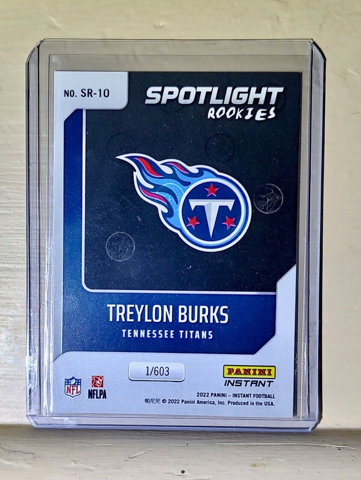 Treylon Burks 2022 NFL Panini #10 Spotlight Rookie Football Card 1/603