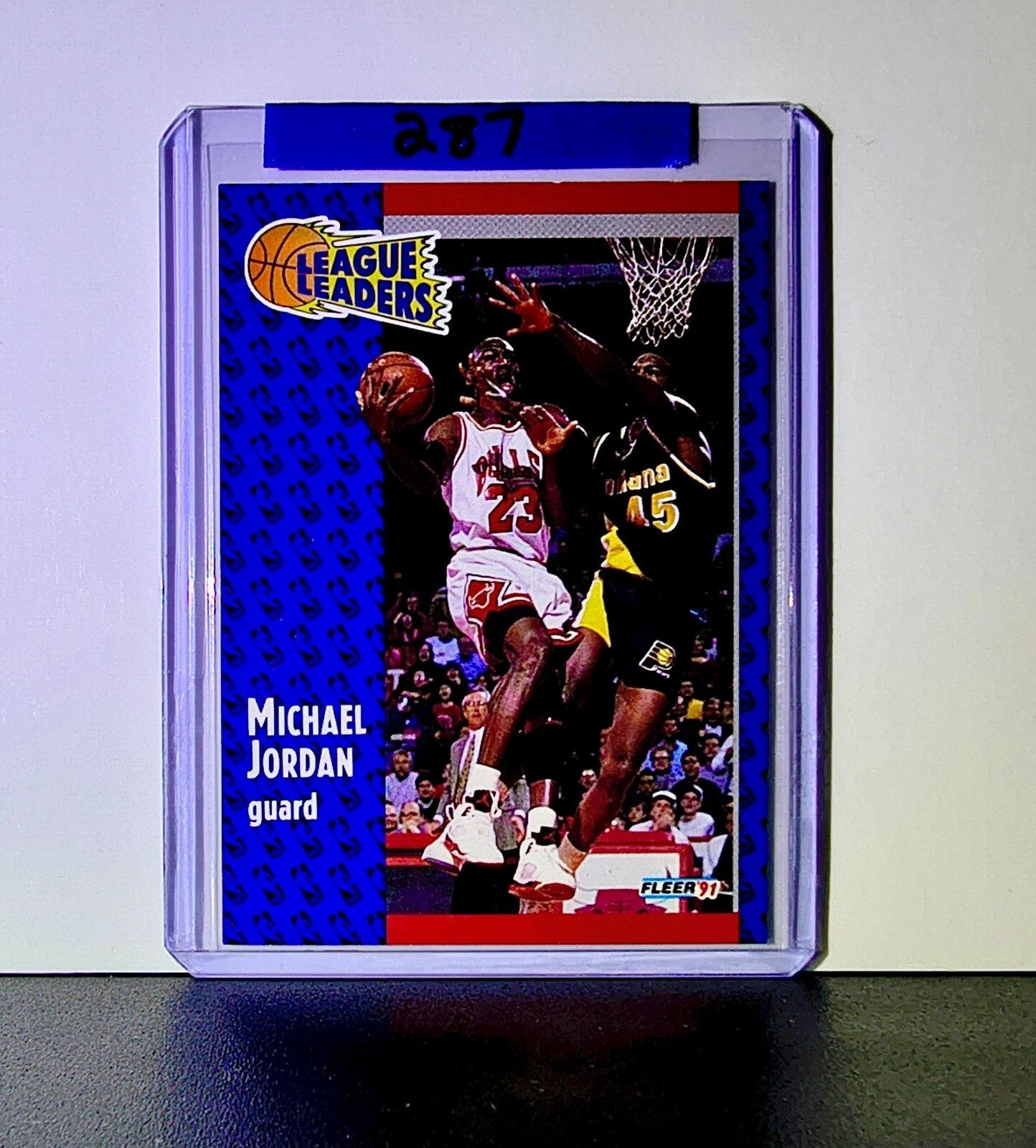 Michael Jordan 1991-92 Fleer League Leaders #220 Basketball Card Chicago Bulls